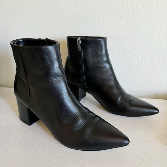 Marc Fisher Shoes - Marc Fisher | Leather Heeled Jelly Ankle Boots